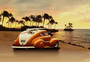 Consalnet Фотообои флизелиновые Beetle on the beach 416 x 254 cm 057VEXXXL цена и информация | Фотообои | pigu.lt