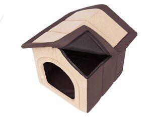 Лежак-конура Hobbydog Inari Beige Brown, 44x38 см цена и информация | Лежаки, домики | pigu.lt