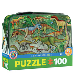 Pietų dėžutė dėlionė Dinozaurai, 100 d. kaina ir informacija | Dėlionės (puzzle) | pigu.lt