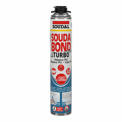 Поролон Soudal SoudaBond Turbo Полиуретан Пистолет 750 ml цена и информация | Уплотнительные материалы | pigu.lt