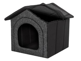 Hobbydog būda Black Ecolen+Black Oxford R6, 72x76 cm kaina ir informacija | Guoliai, pagalvėlės | pigu.lt