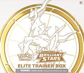 Игра Pokemon TCG - Sword and Shield 9 Brilliant Stars Elite Trainer Box цена и информация | Настольные игры, головоломки | pigu.lt