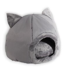 Guolis katėms GoGift kennel, 40x40x34 cm, pilkas kaina ir informacija | Guoliai, pagalvėlės | pigu.lt