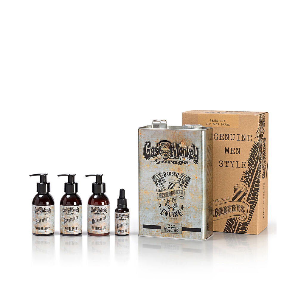 Rinkinys Beardburys Genuine Men Style Beard: Balzamas po skutimosi, 150 ml + Barzdos šampūnas, 150 ml + Serumas barzdoms, 30 ml + Skutimosi losjonas, 50 ml цена и информация | Skutimosi priemonės ir kosmetika | pigu.lt