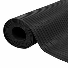 Kilimas iš neslystančios gumos, 1,5x4 m, 3 mm, juodos spalvos kaina ir informacija | Universalūs kilimėliai | pigu.lt