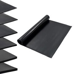 Kilimėlis iš gumos, 1,2x5 m, 3 mm, juodos spalvos цена и информация | Универсальные коврики | pigu.lt
