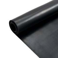 Kilimėlis, lygus iš neslystančios gumos, 1,2x2 m, 1 mm, juodas цена и информация | Универсальные коврики | pigu.lt