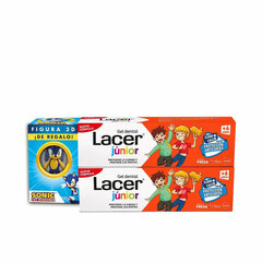 Dantų pasta Lacer Junior su braškėmis, 2 x 75 ml цена и информация | Зубные щетки, пасты | pigu.lt