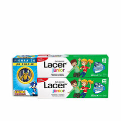 Dantų pasta Lacer Junior Mint, 2 x 75 ml kaina ir informacija | Dantų šepetėliai, pastos | pigu.lt