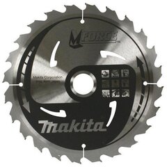 Пильный диск M-FORCE 190X2X30 мм 15° T24 Makita B-08056 Т.К.Т. цена и информация | Запчасти для садовой техники | pigu.lt