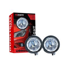 EinParts DL14 Dieniniai žibintai LED DRL Rūko žibintai 6000K 12/24V, skirti Dodge, Jeep, Chrysler kaina ir informacija | Automobilių žibintai | pigu.lt