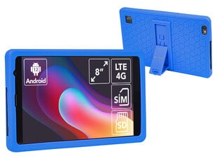 Planšetinis kompiuteris BLOW PlatinumTAB8 4G V2 + mėlynas dėklas цена и информация | Планшеты | pigu.lt