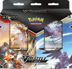 Kortų žaidimas Pokemon TCG - Lycanroc vs. Corviknight V Battle Deck Bundle kaina ir informacija | Stalo žaidimai, galvosūkiai | pigu.lt