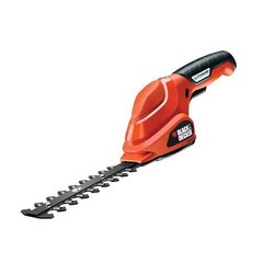 Akumuliatorinės gyvatvorių žirklės Black&amp;Decker GSL 300 цена и информация | Кусторезы, ножницы для газона | pigu.lt