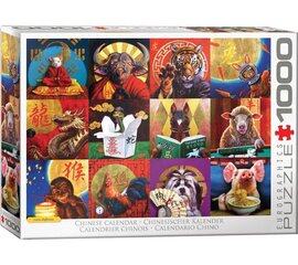 Dėlionė Eurographics, 6000-5694, Chinese Calendar, 1000 d. kaina ir informacija | Dėlionės (puzzle) | pigu.lt