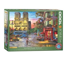 Dėlionė Eurographics, 6000-5530, Notre Dame Sunset, 1000 d. kaina ir informacija | Dėlionės (puzzle) | pigu.lt