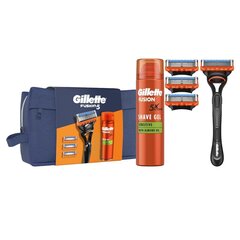 Dovanų rinkinys vyrams Gillette Fusion цена и информация | Косметика и средства для бритья | pigu.lt