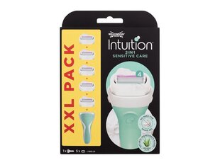 Головки для бритья Wilkinson Intuition Sensitive XXL для женщин, 5 шт. цена и информация | Косметика и средства для бритья | pigu.lt