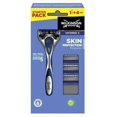 Набор Wilkinson Sword Hydro 5: бритва, 1 шт. + бритвенные головки, 4 шт. цена и информация | Косметика и средства для бритья | pigu.lt