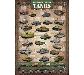 Dėlionė Eurographics, 6000-0381, History of Tanks, 1000 d. kaina ir informacija | Dėlionės (puzzle) | pigu.lt