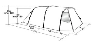 Палатка Easy Camp Huntsville 400, зеленая цена и информация | Палатки | pigu.lt