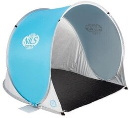 Складная пляжная палатка Nils Camp NC3173, синий/серый цена и информация | Палатки | pigu.lt