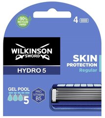 Головки для бритья Wilkinson Sword Hydro5, 4 шт. цена и информация | Косметика и средства для бритья | pigu.lt