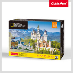 3D dėlionė CubicFun National Geographic Vokietija Noišvanšteino Pilis, 121 d. kaina ir informacija | Dėlionės (puzzle) | pigu.lt