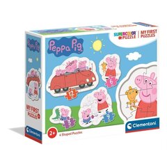 Dėlionių rinkinys Clementoni My First Puzzle Kiaulytė Pepa (Peppa Pig), 3-6-9-12 d. kaina ir informacija | Dėlionės (puzzle) | pigu.lt