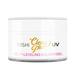 YOSHI Nail Builder Gel Clear PRO Self Leveling - 50ml - LARGE цена и информация | Лаки, укрепители для ногтей | pigu.lt