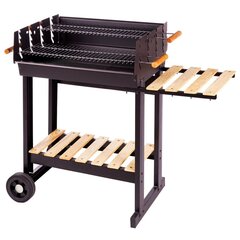 Kepsninė Bigbuy Bbq, 88x46x90 cm, juoda kaina ir informacija | Kepsninės, griliai | pigu.lt