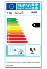 Laisvai pastatoma plieninė viryklė ant malkų 6,5 kW, juoda 33x36x81,5 cm цена и информация | Водонагреватели | pigu.lt