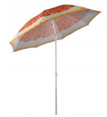 POLY paplūdimio skėtis 180 cm oranžinis raštas kaina ir informacija | Skėčiai, markizės, stovai | pigu.lt