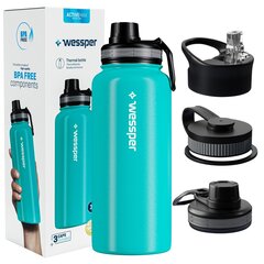 Gertuvė Wessper ActiveMax Steeline, 1000ml kaina ir informacija | Gertuvės | pigu.lt