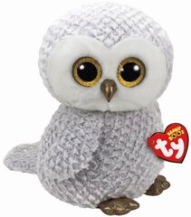 Pliušinė pelėda Beanie Boos TY, 36840, pilka, 42cm kaina ir informacija | Minkšti (pliušiniai) žaislai | pigu.lt