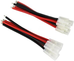 3 poros "Tamiya" kištuko vyriškos lyties moterų kabelio adapterio jungtis 14awg 10cm, skirta RC automobilių lipo baterijos įkrovimui kaina ir informacija | Auto reikmenys | pigu.lt