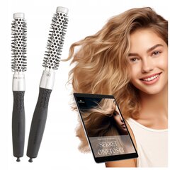 OLIVIA GARDEN ESSENTIAL BLOWOUT CLASSIC Silver Hair Styling Brush - 15mm цена и информация | Расчески, щетки для волос, ножницы | pigu.lt