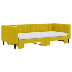 Sofa-lova , 90x200 cm, geltona kaina ir informacija | Lovos | pigu.lt