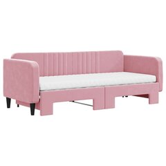 Sofa-lova , 80x200 cm, rožinė kaina ir informacija | Lovos | pigu.lt
