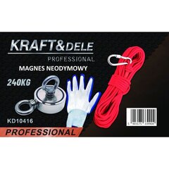 Magnetinis laikiklis Kraft &amp; Dele 240 kg kaina ir informacija | Mechaniniai įrankiai | pigu.lt