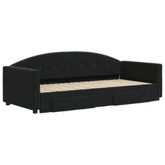 Sofa-lova , 90x190 cm, juoda kaina ir informacija | Lovos | pigu.lt