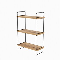 Подвесная полка Kalune Design Wall Shelf 854 см, светло-коричневая/черная цена и информация | Полки | pigu.lt