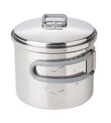 Turistinis puodas Esbit Stainless Steel, pilkas, 625 ml kaina ir informacija | Turistiniai katiliukai, indai, įrankiai | pigu.lt