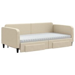 Sofa-lova , 100x200 cm, smėlio kaina ir informacija | Lovos | pigu.lt