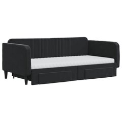 Sofa-lova , 90x190 cm, juoda kaina ir informacija | Lovos | pigu.lt