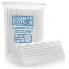 Karšti klijai pistoletui, Ragnar Moto, skaidrios, 11 x 200 mm, 1 kg. kaina ir informacija | Mechaniniai įrankiai | pigu.lt