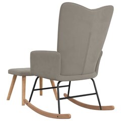 Supama kėdė su pakoja, pilka kaina ir informacija | Svetainės foteliai | pigu.lt