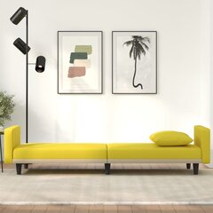 Sofa-lova su pagalvėlėmis , geltona kaina ir informacija | Sofos | pigu.lt