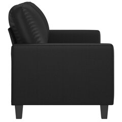 Dvivietė sofa , juoda цена и информация | Диваны | pigu.lt