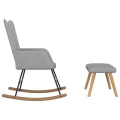 Supama kėdė su pakoja, šviesiai pilkos spalvos цена и информация | Кресла в гостиную | pigu.lt